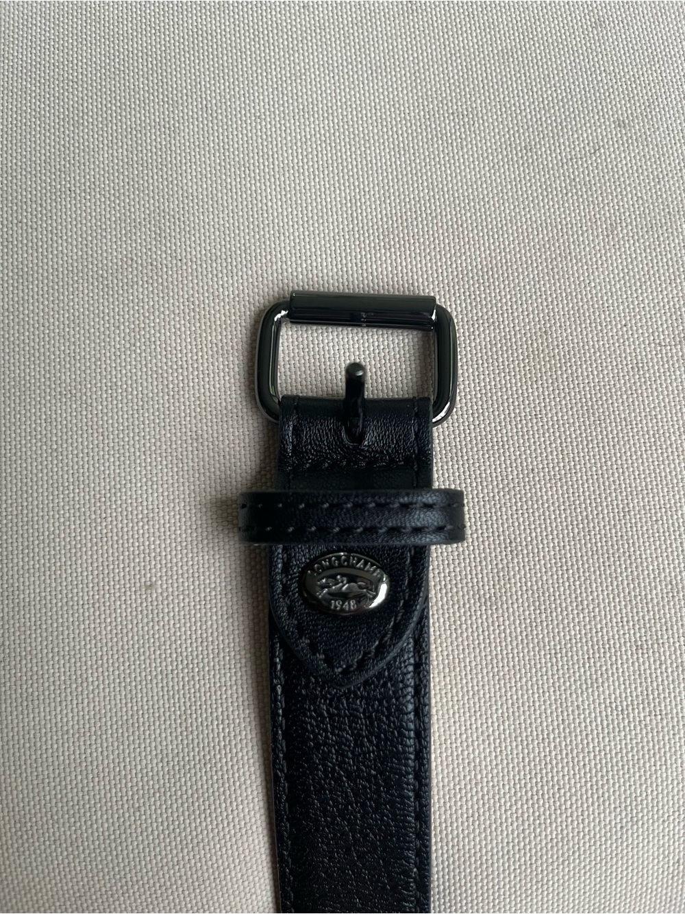 Women’s Longchamp Black Leather Belt - Picture 3 of 10